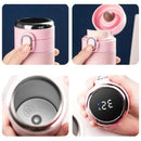 Garrafa de água Térmica 450ml com Sensor Medidor Temperatura - BrazilStory