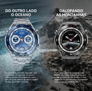 Relógio Smartwatch Redondo Luxo Hw5 Max 3 Pulseiras - BrazilStory