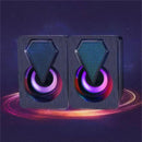 Caixa de som Pc Gamer Com Luz RGB Estéreo 2.0 - BrazilStory