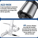 Processador de alimentos elétrico de 2L: triturador com 4 lâminas curvas, ideal para eficiência e praticidade culinária