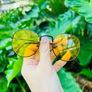 Óculos de sol femininos com armação redonda - Várias cores, estilos e proteção, perfeitos para o verão e qualquer ocasião