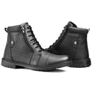 Bota Botinha Cano médio Masculino Com Zíper - BrazilStory