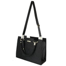 Kit Bolsa Feminina Preta 3 Peças, Bolsa Baú + Bolsa Clutch + Carteira - BrazilStory