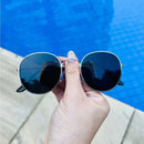 Óculos de sol femininos com armação redonda - Várias cores, estilos e proteção, perfeitos para o verão e qualquer ocasião