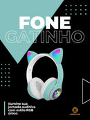 Fone de Ouvido Gatinha RGB B90 - BrazilStory
