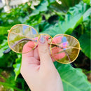 Óculos de sol femininos com armação redonda - Várias cores, estilos e proteção, perfeitos para o verão e qualquer ocasião