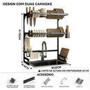 Suporte para pia de cozinha de aço inoxidável premium - BrazilStory