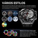 Relógio Smartwatch Redondo Luxo Hw5 Max 3 Pulseiras - BrazilStory