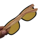 Óculos de Sol Masculino com Haste em Madeira Bambu Óculos Casual