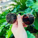 Óculos de sol femininos com armação redonda - Várias cores, estilos e proteção, perfeitos para o verão e qualquer ocasião