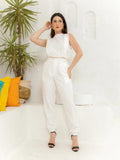 Conjunto Cropped Alfaiataria e Calça Jogger - BrazilStory