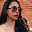 Óculos de sol aviador piloto feminino vintage estilo retrô proteção contra raios UV400 marca designer moda elegante