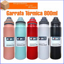 Garrafa de Academia 800ml/de Aço Inoxidável/ Isolamento Térmico. - BrazilStory