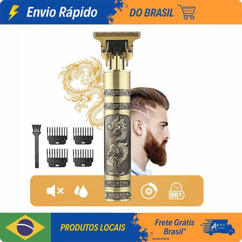 Maquina De Cortar Cabelo Profissional P/ Acabamento Barbeador Sem Fio - BrazilStory