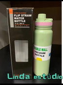 Garrafa de Academia 800ml/de Aço Inoxidável/ Isolamento Térmico. - BrazilStory