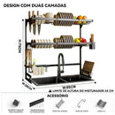 Suporte para pia de cozinha de aço inoxidável premium - BrazilStory