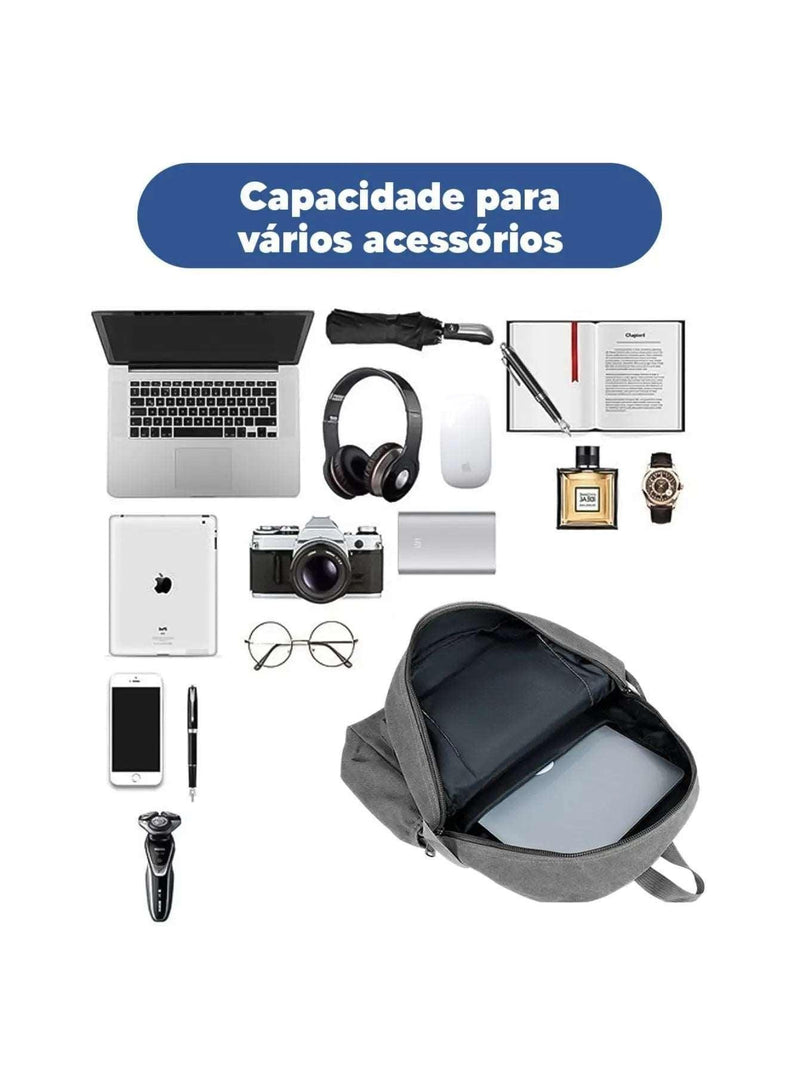 Mochila Bolsa Neoprene Reforçada Masculina Feminina - BrazilStory