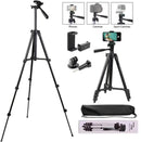 Tripé Universal Profissional Telescópico Para Câmera E Celular 1,02 M 3120 Fotos e Vídeos - BrazilStory
