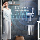 Suporte para aplicador de pasta de dente, dispensador automático de escova com esterilizador UV