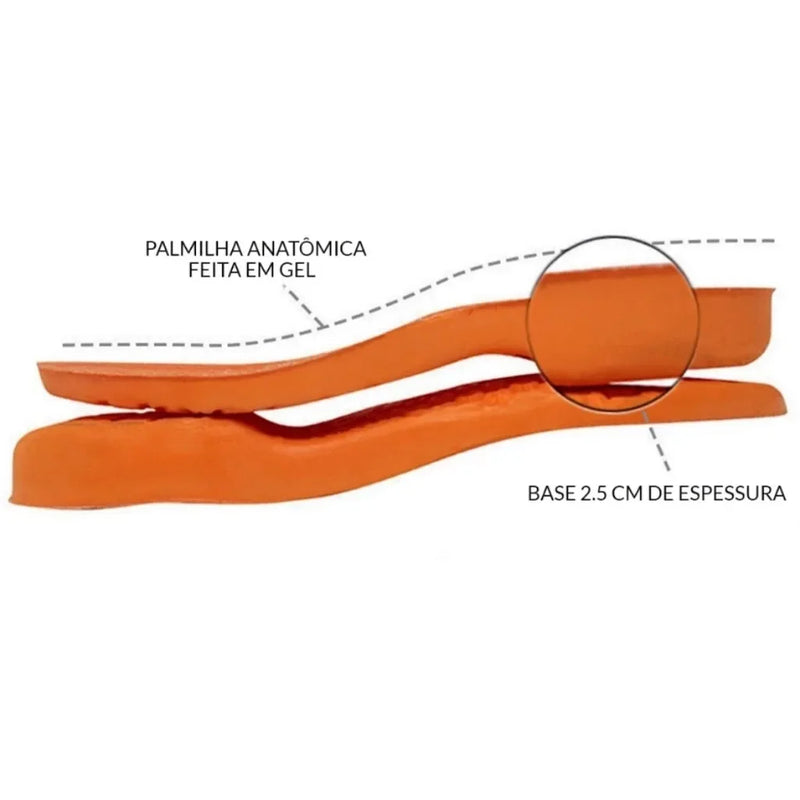 Kit 2 Palmilha Pos Gel Para Quem Trabalha Até 12 Horas