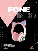 Fone de Ouvido Gatinha RGB B90 - BrazilStory