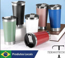 Copo Térmico 473ml COM TAMPA E Abridor Inox Para Quente e Gelado - BrazilStory