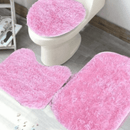 Conjunto de 3 peças de tapetes para banheiro Happy