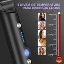Escova Alisadora Bivolt 5 em 1 - Alisa, Hidrata, Modela, Alinha e Anti-Frizz - BrazilStory
