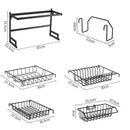 Suporte para pia de cozinha de aço inoxidável premium - BrazilStory