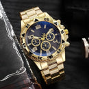 Relógio Masculino Metal Pallyjane Prata, a Prova D'Água com Led Master