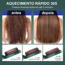 Escova Alisadora Bivolt 5 em 1 - Alisa, Hidrata, Modela, Alinha e Anti-Frizz - BrazilStory