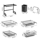 Suporte para pia de cozinha de aço inoxidável premium - BrazilStory