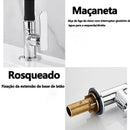 Torneira de luxo flexível de parede com corpo de silicone preto - BrazilStory