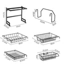 Suporte para pia de cozinha de aço inoxidável premium - BrazilStory