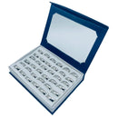 Aliança Aço Inox 316L Dourada Arredondada Noivado Atacado Caixa 36 Peças