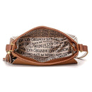 Bolsa Feminina Transversal de Ombro Couro Bordada - BrazilStory