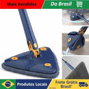 Esfregão Triangulo Mop De Limpeza Ajustável Giratória 360° - BrazilStory
